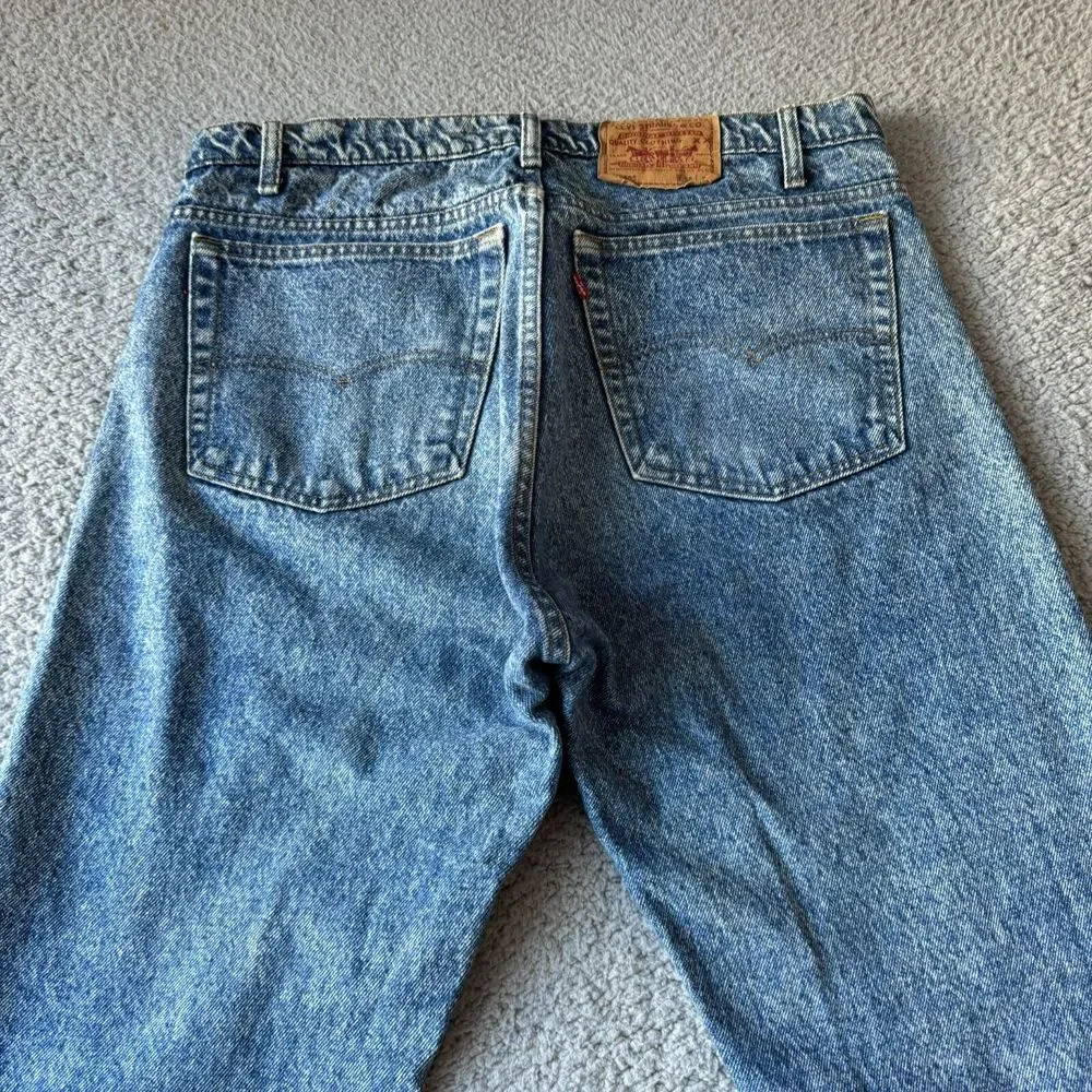 Vintage Levis Jeans Mens 38x32 Fits 36x31 Blue 505 XX Straight Denim USA 80s 90s